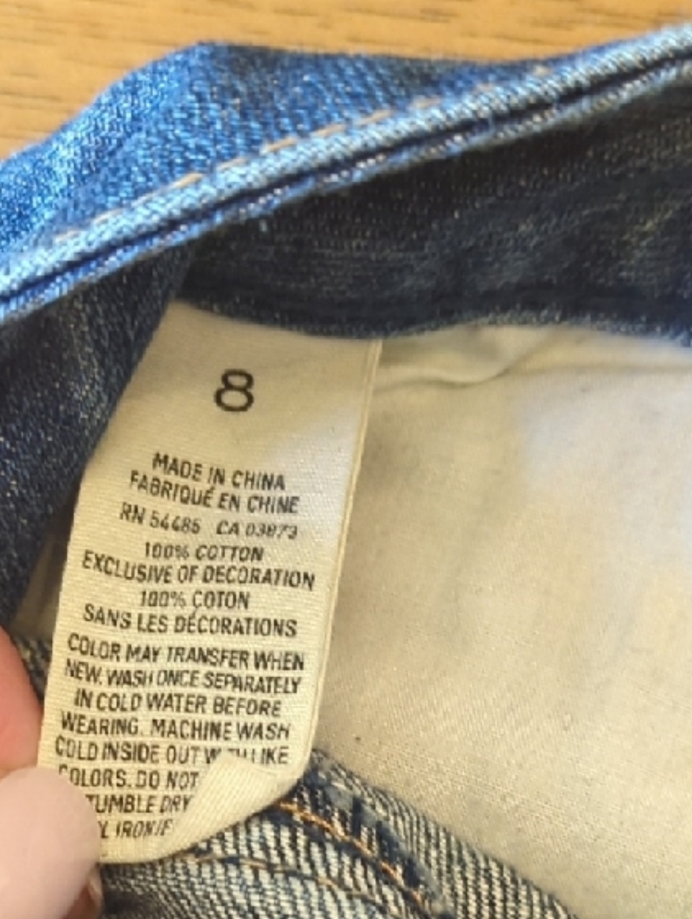 Y2K American Eagle Outfitters Distressed Rolled-Hem Denim Shorts - Blue - Picture 3 of 8